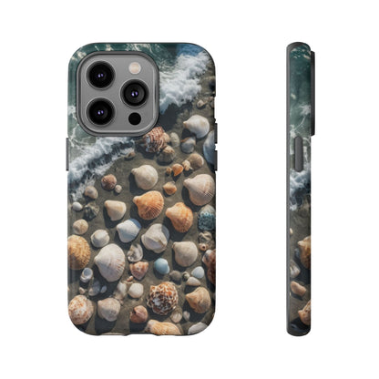 She Sells Sea Shells Phone Case for iPhone 8–16 Pro Max, Pixel 5–8 Pro, Galaxy S10–S24 Ultra - Designed by Thalia