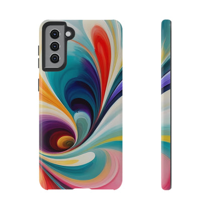 Abstract Elegance Phone Case for iPhone 8–16 Pro Max, Pixel 5–8 Pro, Galaxy S10–S24 Ultra - Designed by Thalia