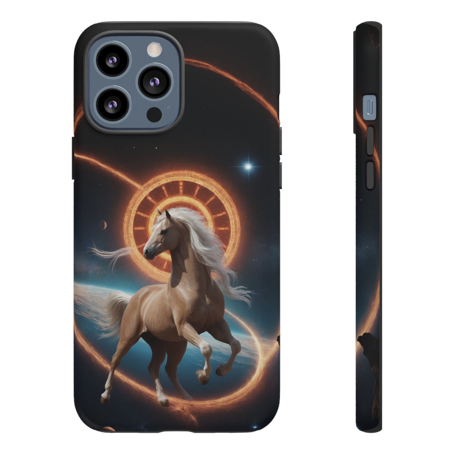 Chinese Zodiac Horse Custom Phone Case for iPhone 8–16 Pro Max, Pixel 5–8 Pro, Galaxy S10–S24 Ultra - Designed by Thalia