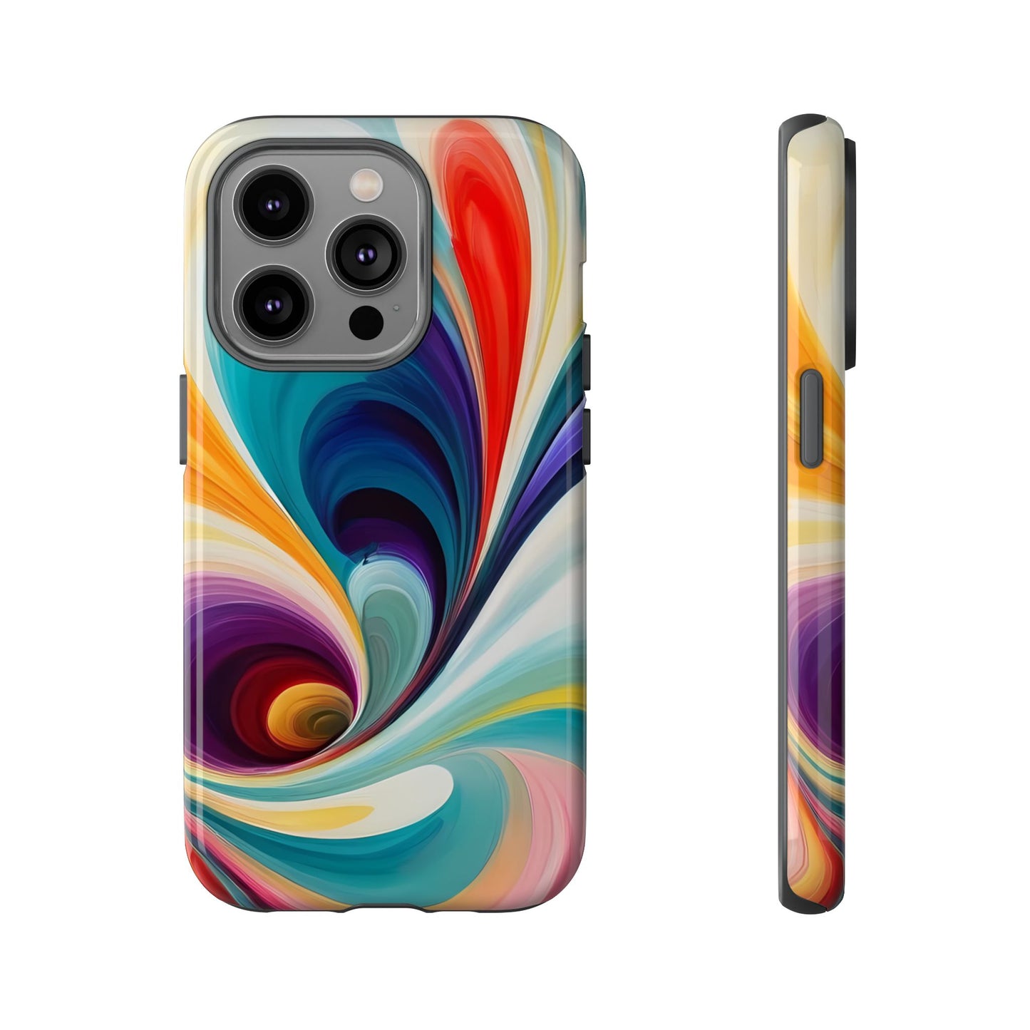 Abstract Elegance Phone Case for iPhone 8–16 Pro Max, Pixel 5–8 Pro, Galaxy S10–S24 Ultra - Designed by Thalia