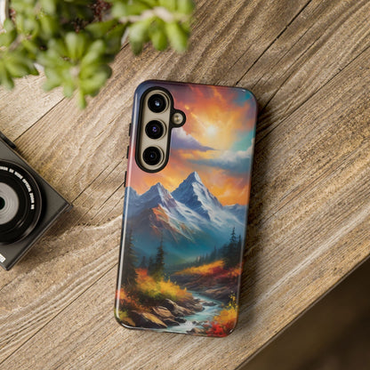 Mystic Mountains Phone Case for iPhone 8–16 Pro Max, Pixel 5–8 Pro, Galaxy S10–S24 Ultra - Designed by Thalia