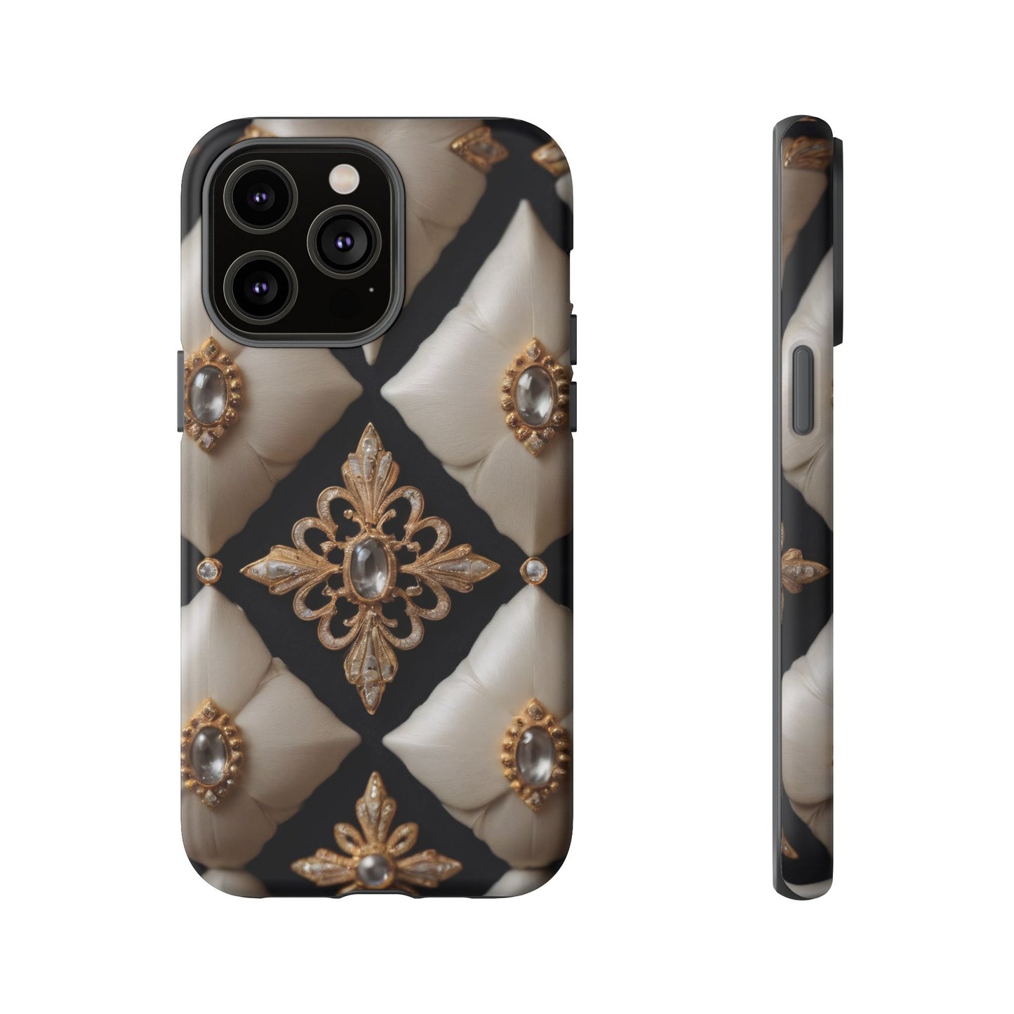 Diamond Solstice Custom Phone Case for iPhone 8–16 Pro Max, Pixel 5–8 Pro, Galaxy S10–S24 Ultra - Designed by Thalia