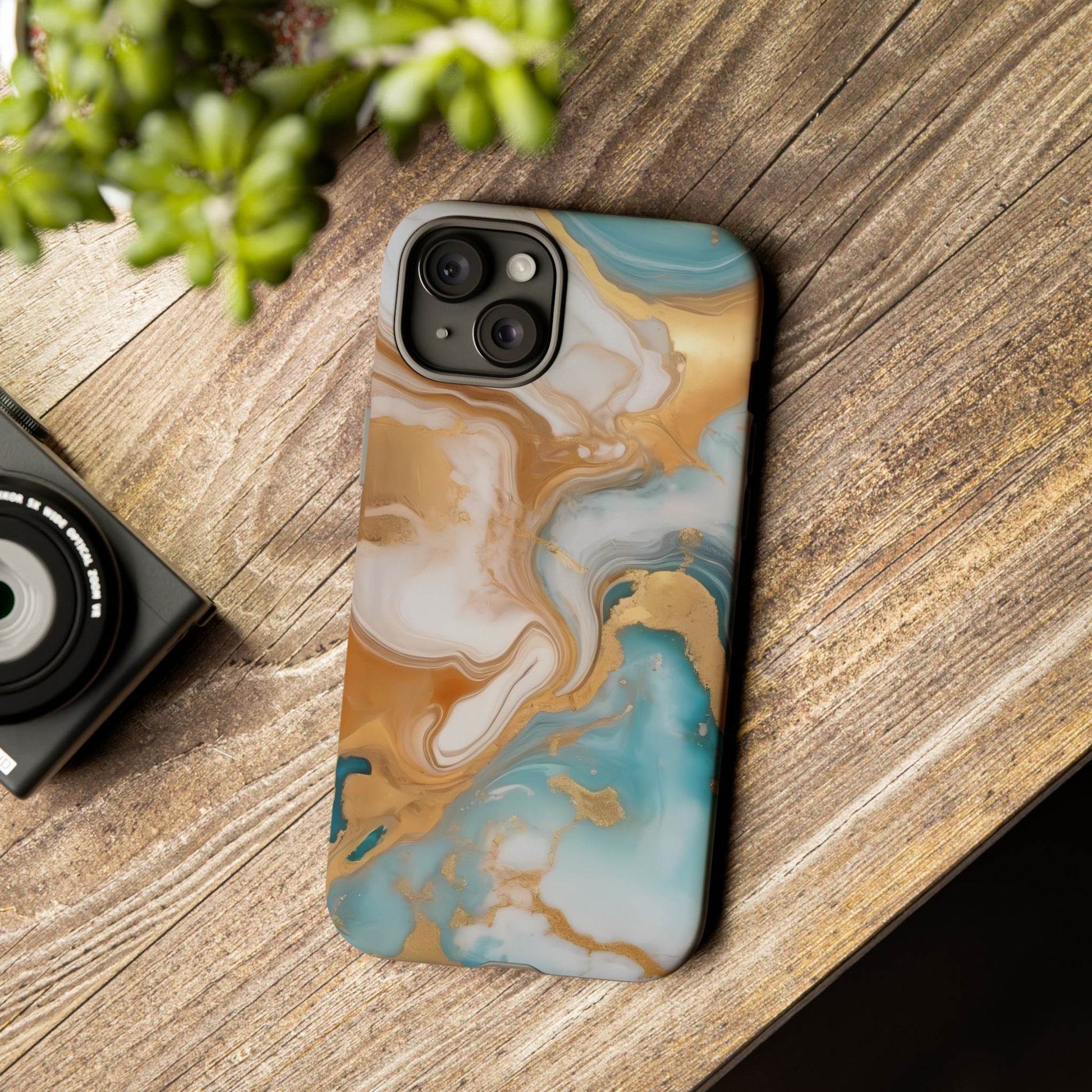 Marble Hues Phone Case for iPhone 8–16 Pro Max, Pixel 5–8 Pro, Galaxy S10–S24 Ultra - Designed by Thalia