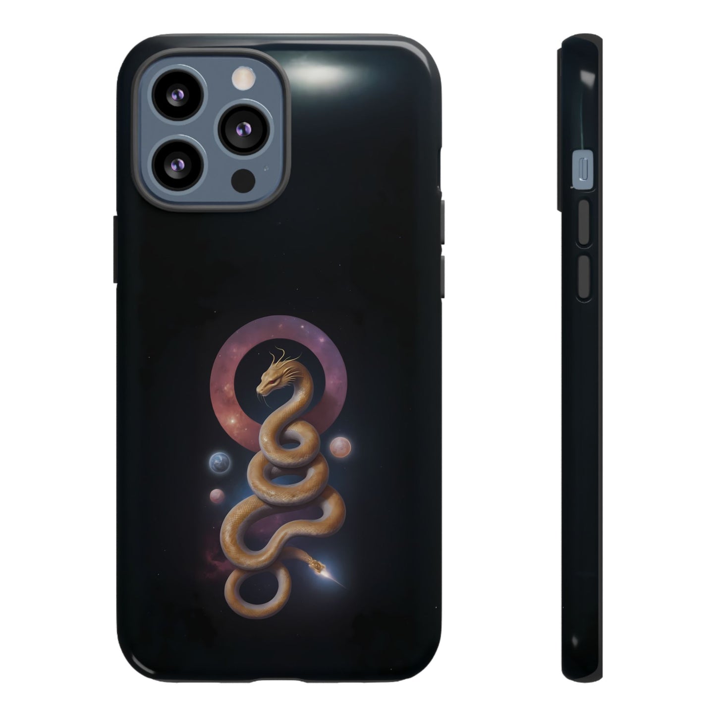 Chinese Zodiac Snake Custom Phone Case for iPhone 8–16 Pro Max, Pixel 5–8 Pro, Galaxy S10–S24 Ultra - Designed by Thalia