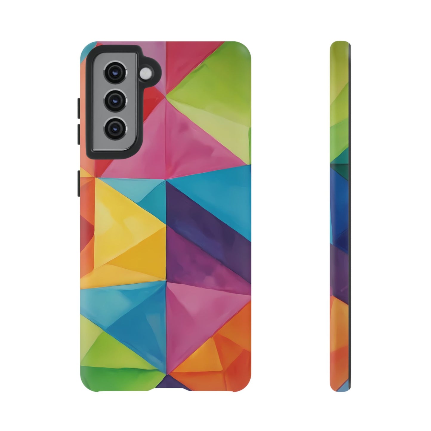 Geometric Play Phone Case for iPhone 8–16 Pro Max, Pixel 5–8 Pro, Galaxy S10–S24 Ultra - Designed by Thalia