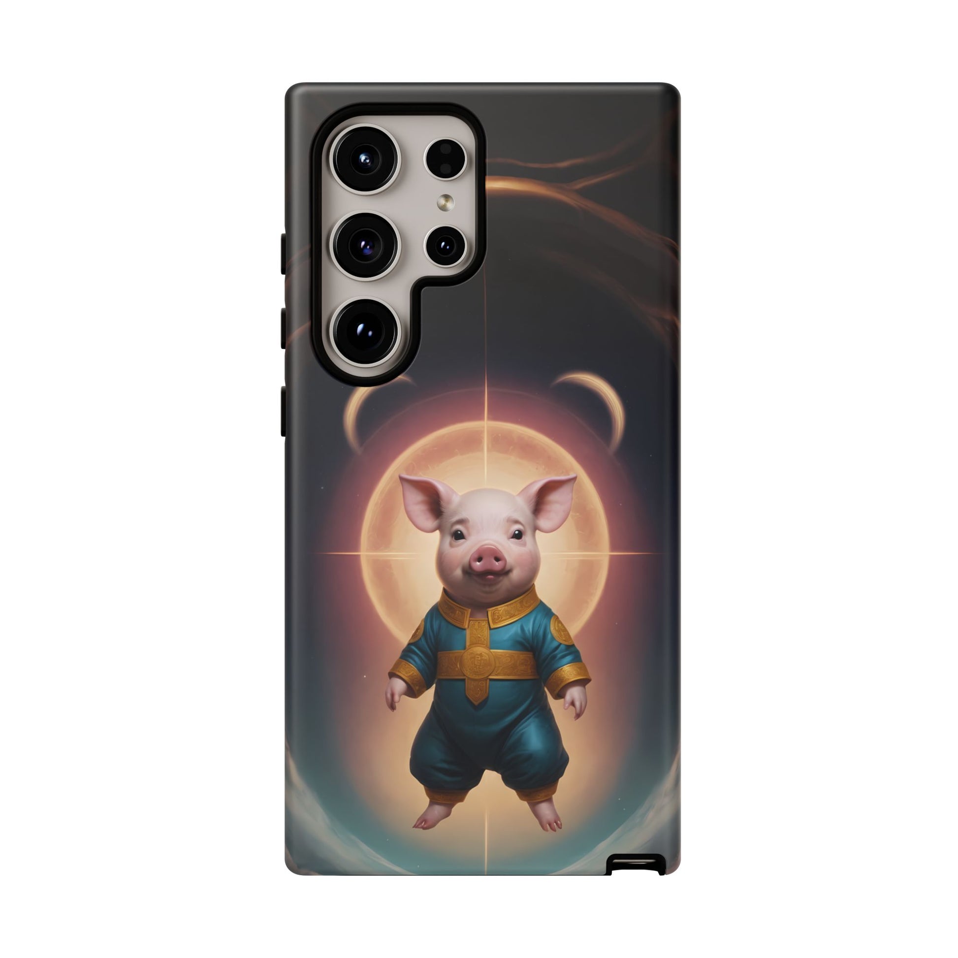 Chinese Zodiac Pig Custom Phone Case for iPhone 8–16 Pro Max, Pixel 5–8 Pro, Galaxy S10–S24 Ultra - Designed by Thalia