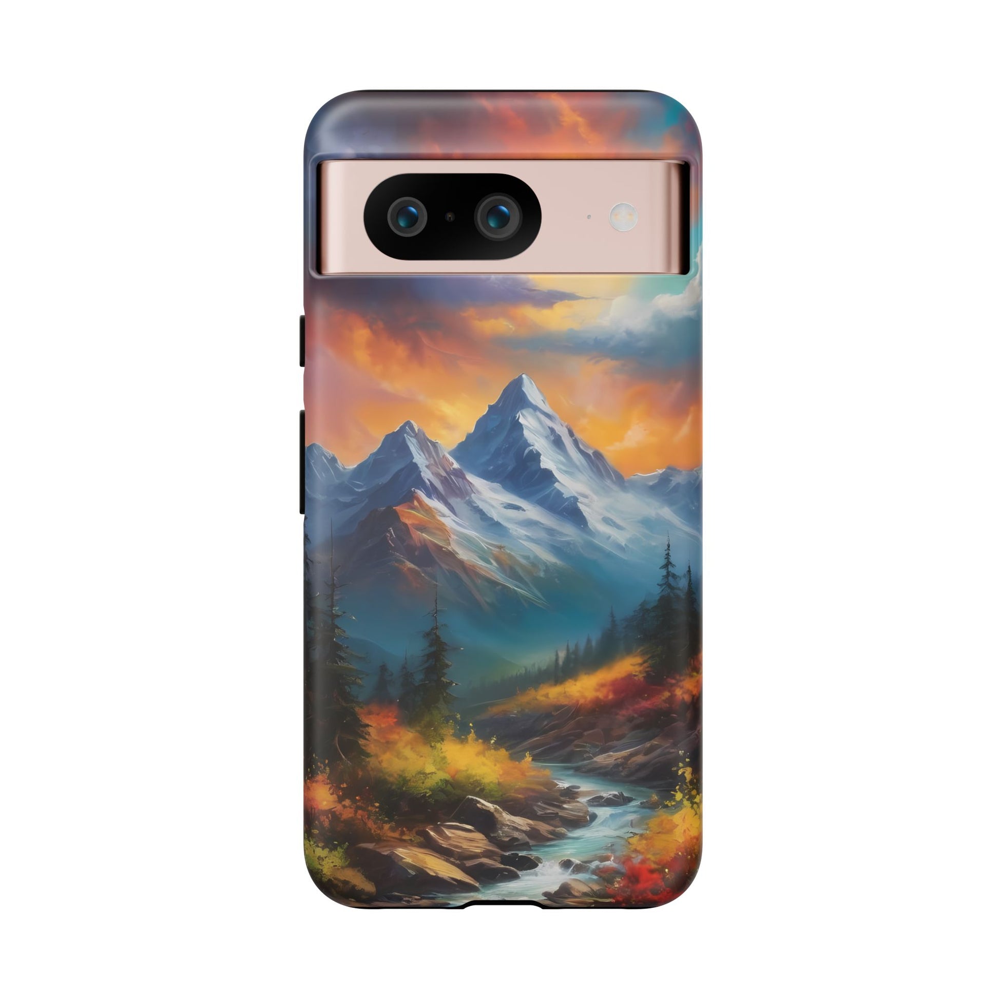 Mystic Mountains Phone Case for iPhone 8–16 Pro Max, Pixel 5–8 Pro, Galaxy S10–S24 Ultra - Designed by Thalia