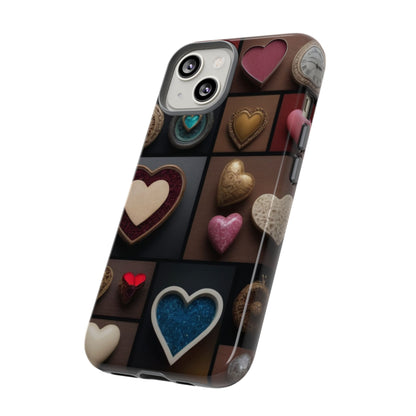 Love Button Phone Case for iPhone 8–16 Pro Max, Pixel 5–8 Pro, Galaxy S10–S24 Ultra - Designed by Thalia