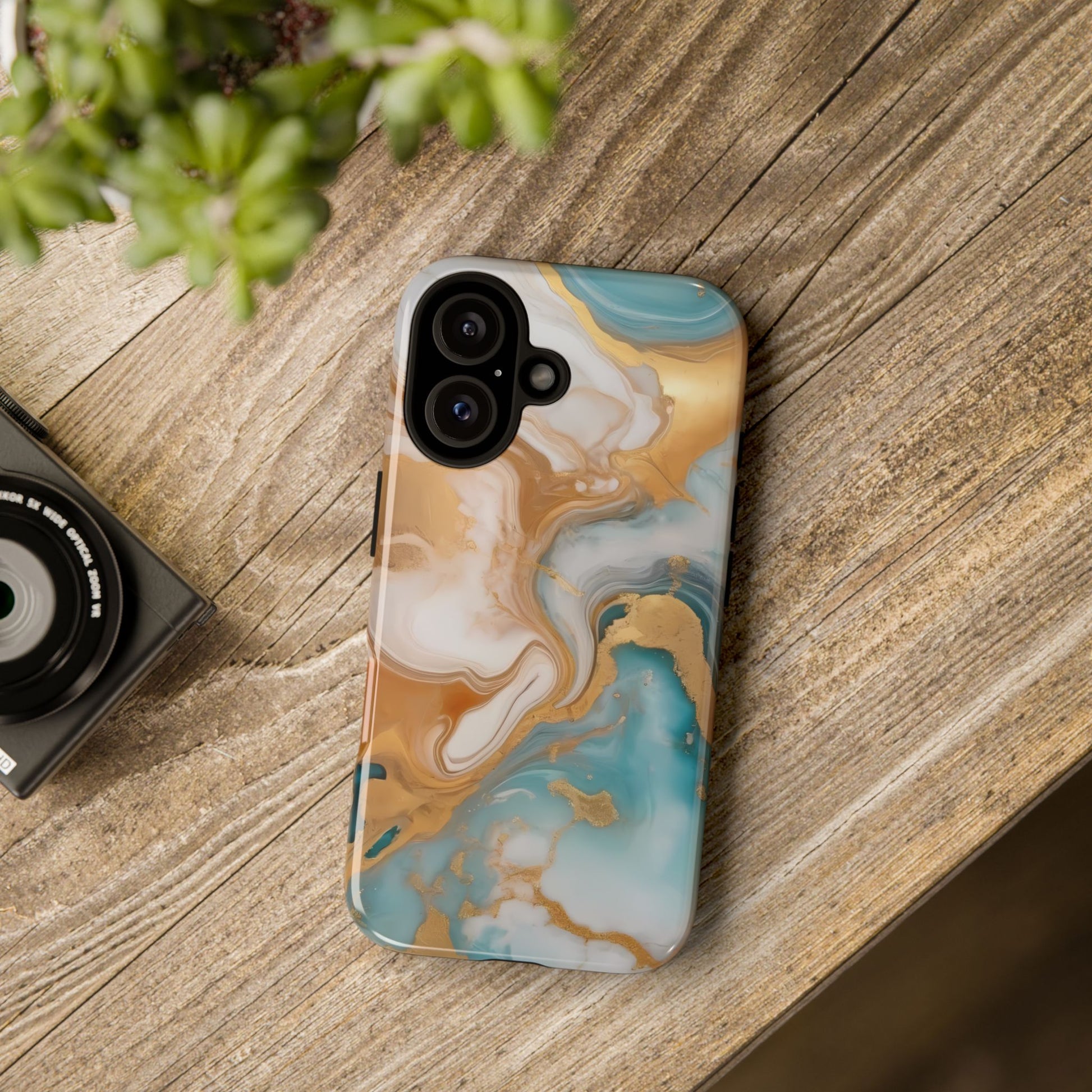 Marble Hues Phone Case for iPhone 8–16 Pro Max, Pixel 5–8 Pro, Galaxy S10–S24 Ultra - Designed by Thalia