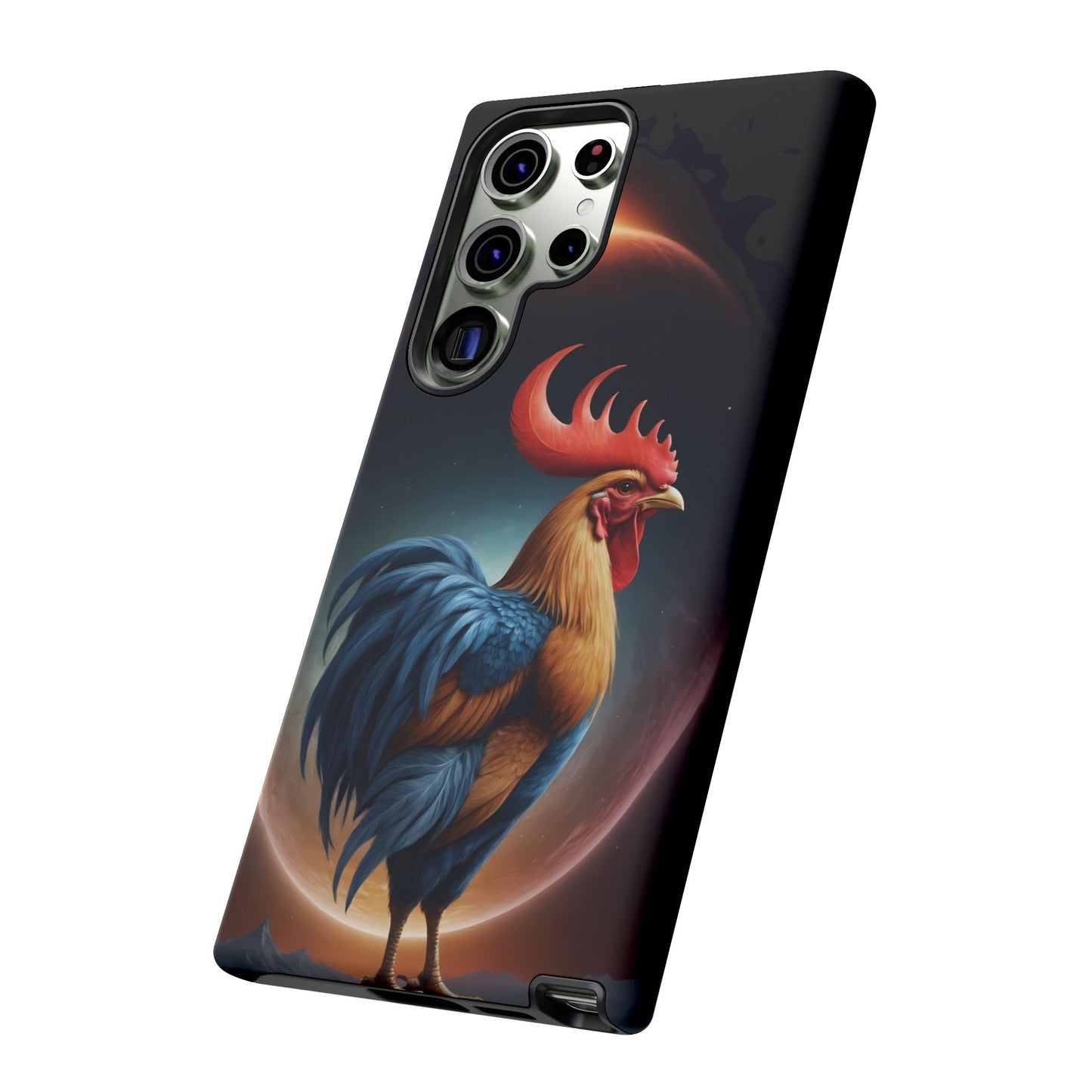 Chinese Zodiac Rooster Custom Phone Case for iPhone 8–16 Pro Max, Pixel 5–8 Pro, Galaxy S10–S24 Ultra - Designed by Thalia