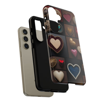 Love Button Phone Case for iPhone 8–16 Pro Max, Pixel 5–8 Pro, Galaxy S10–S24 Ultra - Designed by Thalia