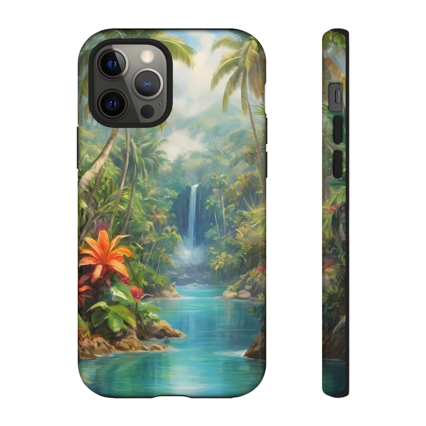 Tropical Paradise Phone Case for iPhone 8–16 Pro Max, Pixel 5–8 Pro, Galaxy S10–S24 Ultra - Designed by Thalia