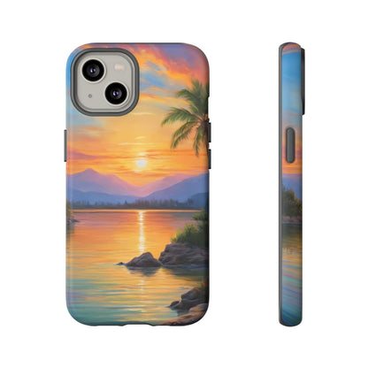 Sunset Serenade Phone Case for iPhone 8–16 Pro Max, Pixel 5–8 Pro, Galaxy S10–S24 Ultra - Designed by Thalia