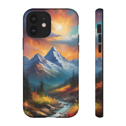 Mystic Mountains Phone Case for iPhone 8–16 Pro Max, Pixel 5–8 Pro, Galaxy S10–S24 Ultra - Designed by Thalia