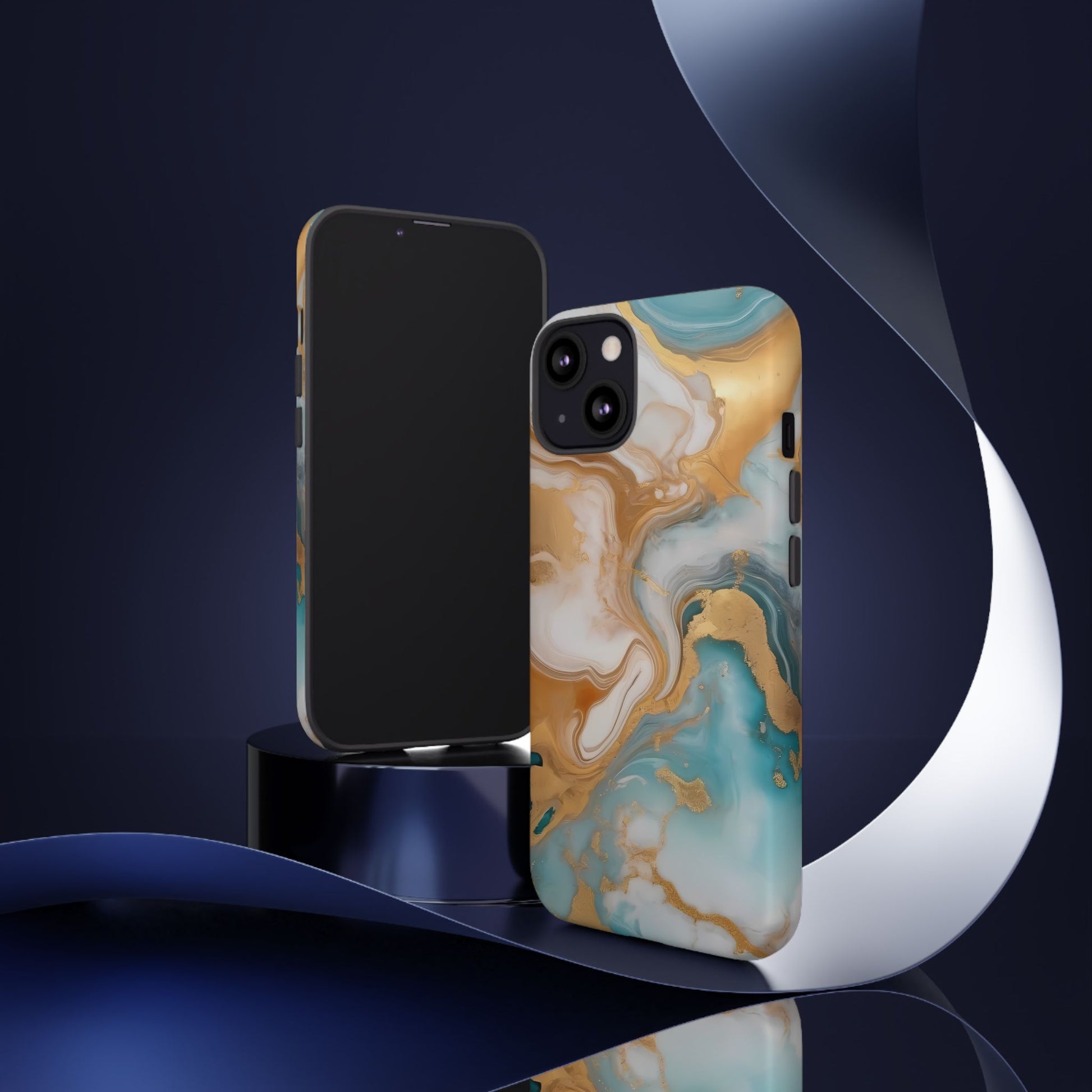 Marble Hues Phone Case for iPhone 8–16 Pro Max, Pixel 5–8 Pro, Galaxy S10–S24 Ultra - Designed by Thalia