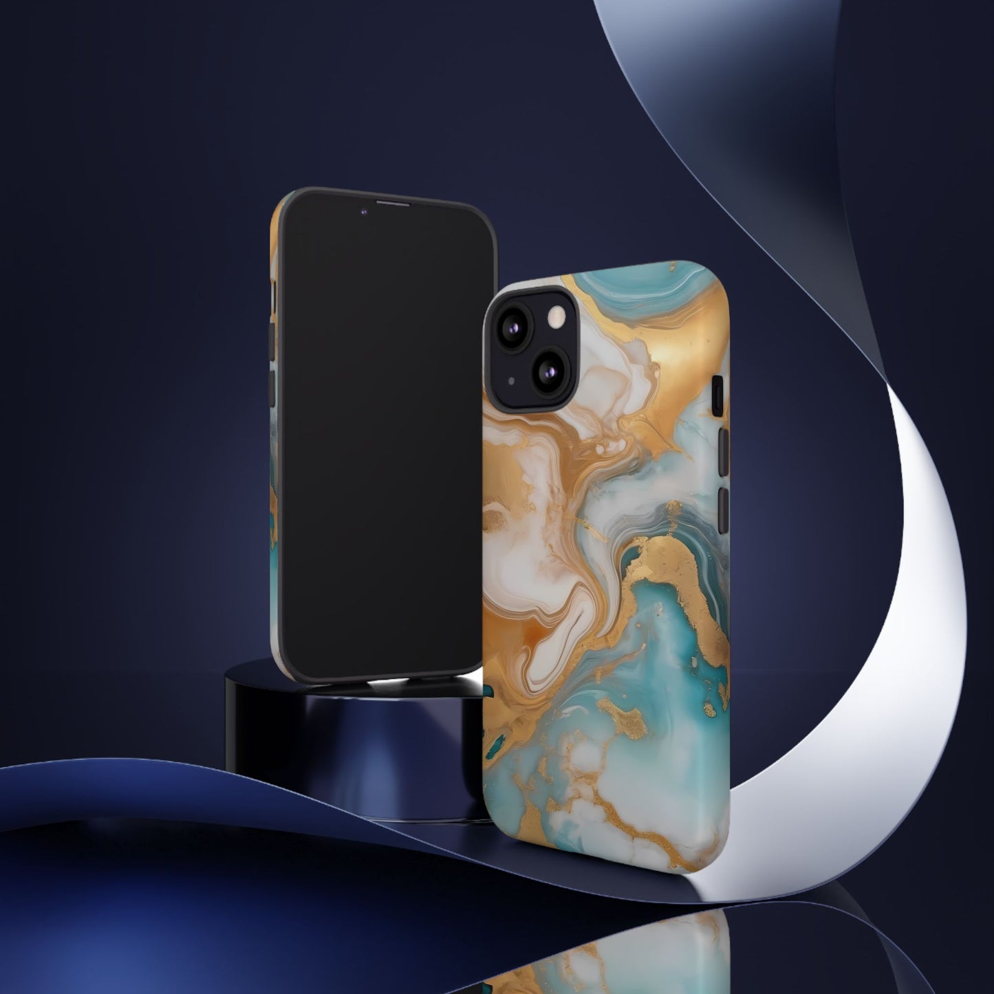 Marble Hues Phone Case for iPhone 8–16 Pro Max, iPhone 8 Plus–13 Mini, iPhone XS–XS Max, iPhone 11–14 Pro Max - Designed by Thalia