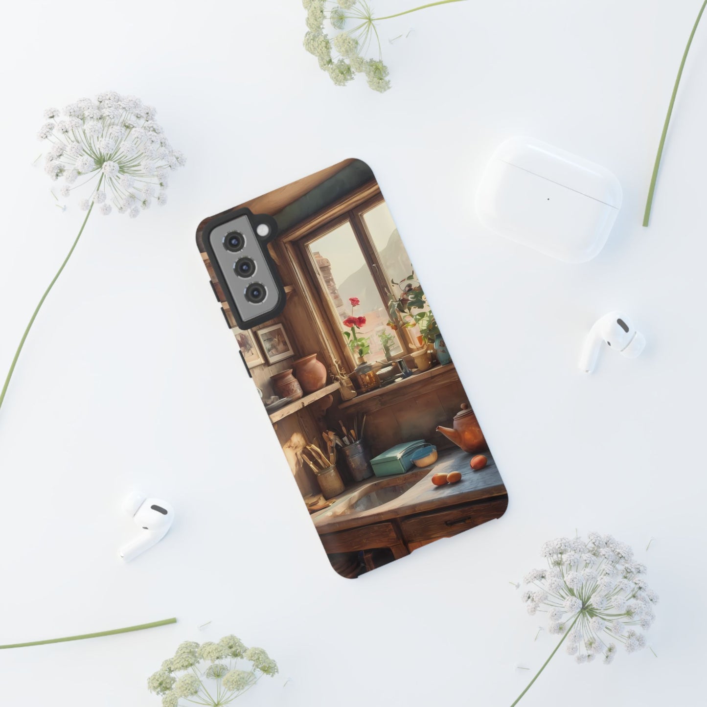 Vintage Vignettes Custom Phone Case for Samsung Galaxy S10–S10 Plus, S20–S20 Ultra, S21, S22, S23, S24 Ultra - Designed by Thalia