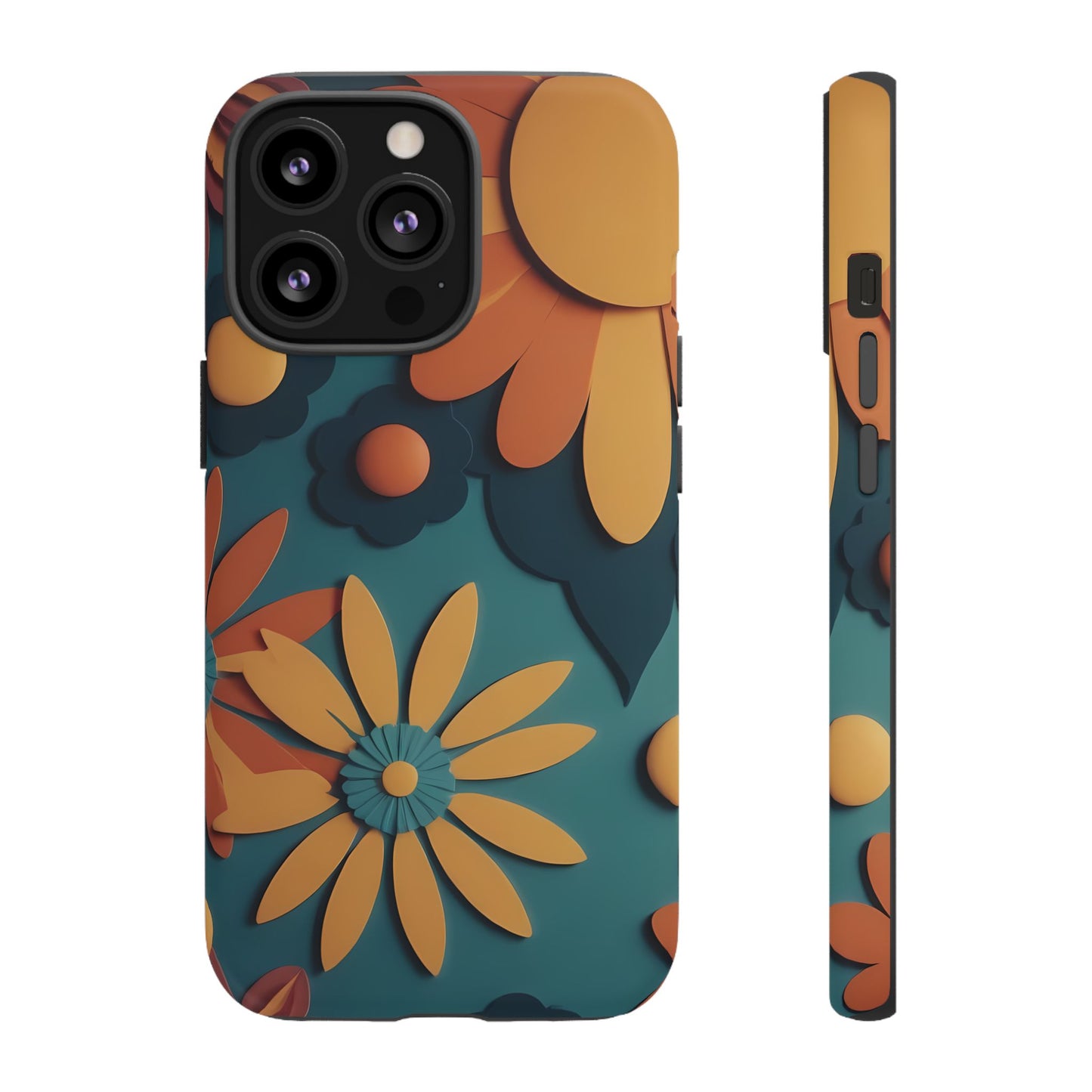 70s Retro Phone Case for iPhone 8–16 Pro Max, iPhone 8 Plus–13 Mini, iPhone XS–XS Max, iPhone 11–14 Pro Max - Designed by Thalia