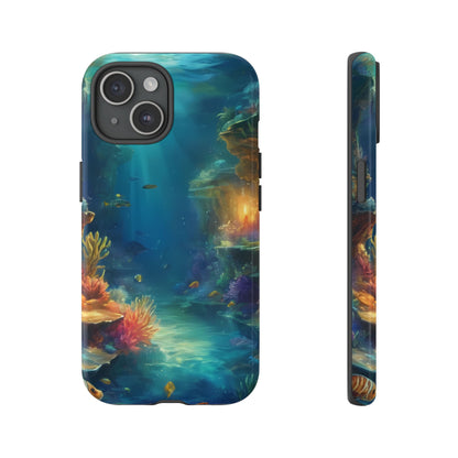 Oceanic Depths Stylish Unique UV Protected Phone Case for iPhone 8–16 Pro Max, iPhone 8 Plus–13 Mini, iPhone XS–XS Max, iPhone 11–14 Pro Max - Designed by Thalia