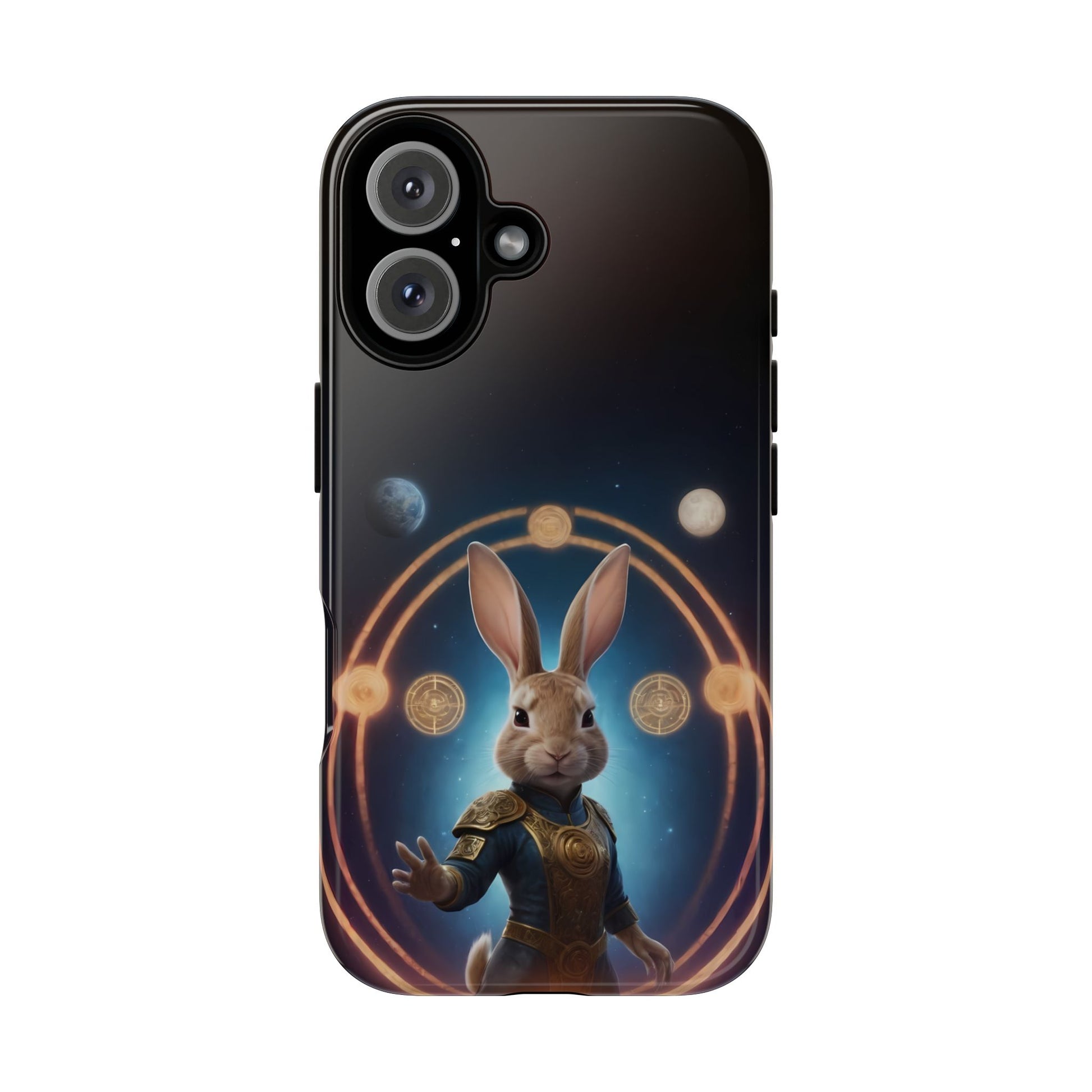 Chinese Zodiac Rabbit Phone Case for iPhone 8–16 Pro Max, iPhone 8 Plus–13 Mini, iPhone XS–XS Max, iPhone 11–14 Pro Max - Designed by Thalia