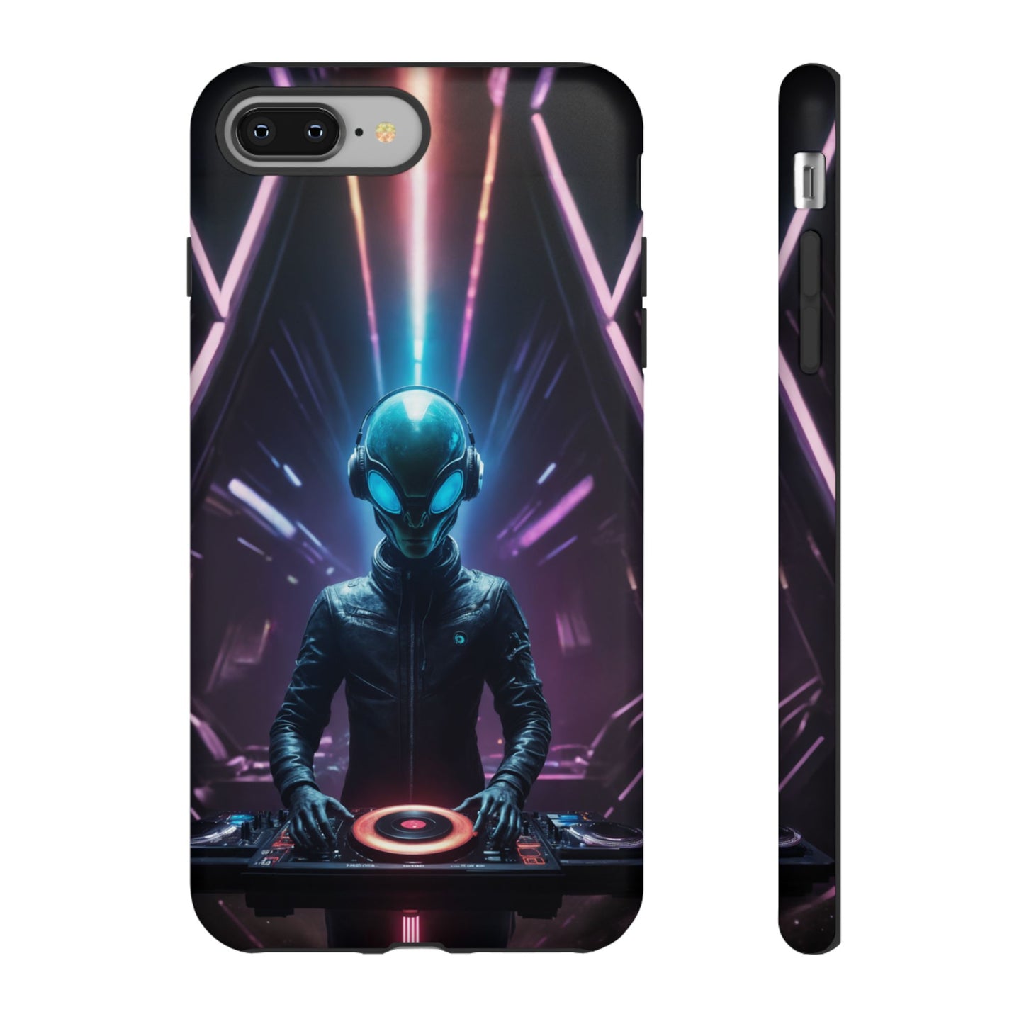 Alien DJ Phone Case for iPhone 8–16 Pro Max, Pixel 5–8 Pro, Galaxy S10–S24 Ultra - Designed by Thalia