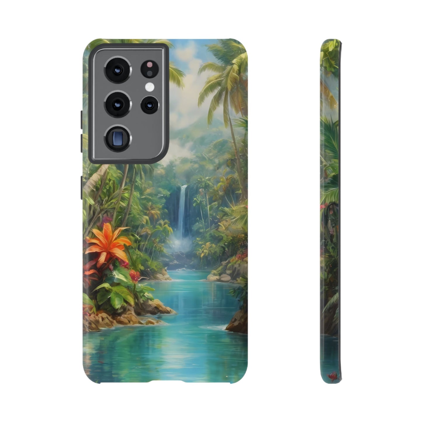 Tropical Paradise Phone Case for iPhone 8–16 Pro Max, Pixel 5–8 Pro, Galaxy S10–S24 Ultra - Designed by Thalia