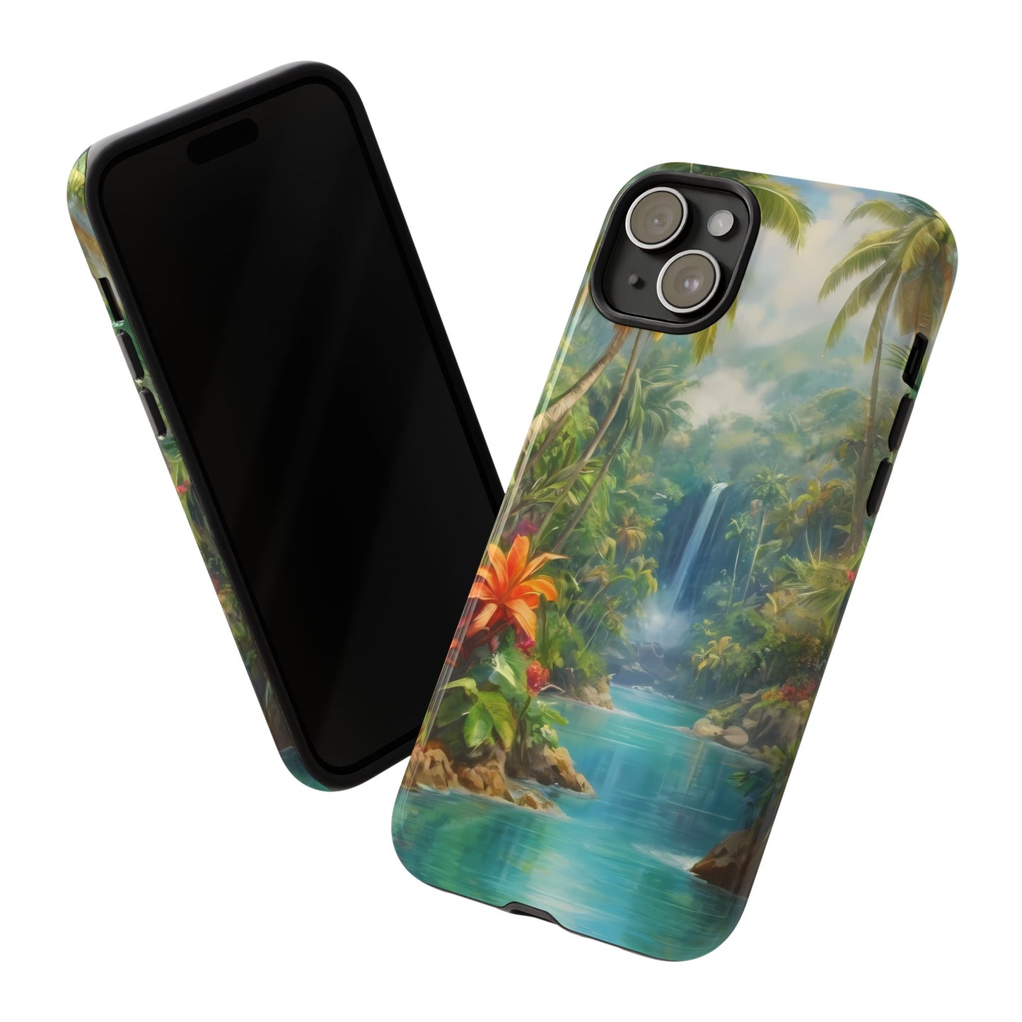 Tropical Paradise Phone Case for iPhone 8–16 Pro Max, Pixel 5–8 Pro, Galaxy S10–S24 Ultra - Designed by Thalia