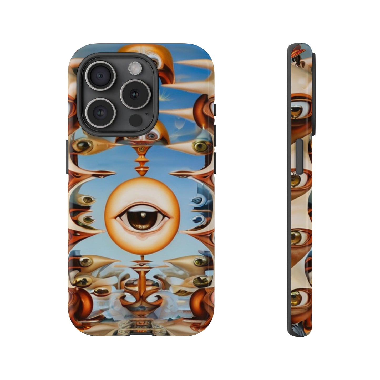 Surreal Suspect Phone Case for iPhone 8–16 Pro Max, Pixel 5–8 Pro, Galaxy S10–S24 Ultra - Designed by Thalia