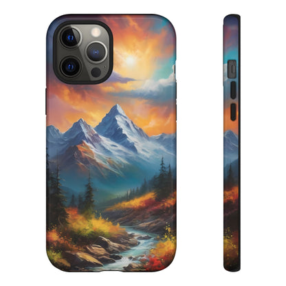 Mystic Mountains Phone Case for iPhone 8–16 Pro Max, Pixel 5–8 Pro, Galaxy S10–S24 Ultra - Designed by Thalia