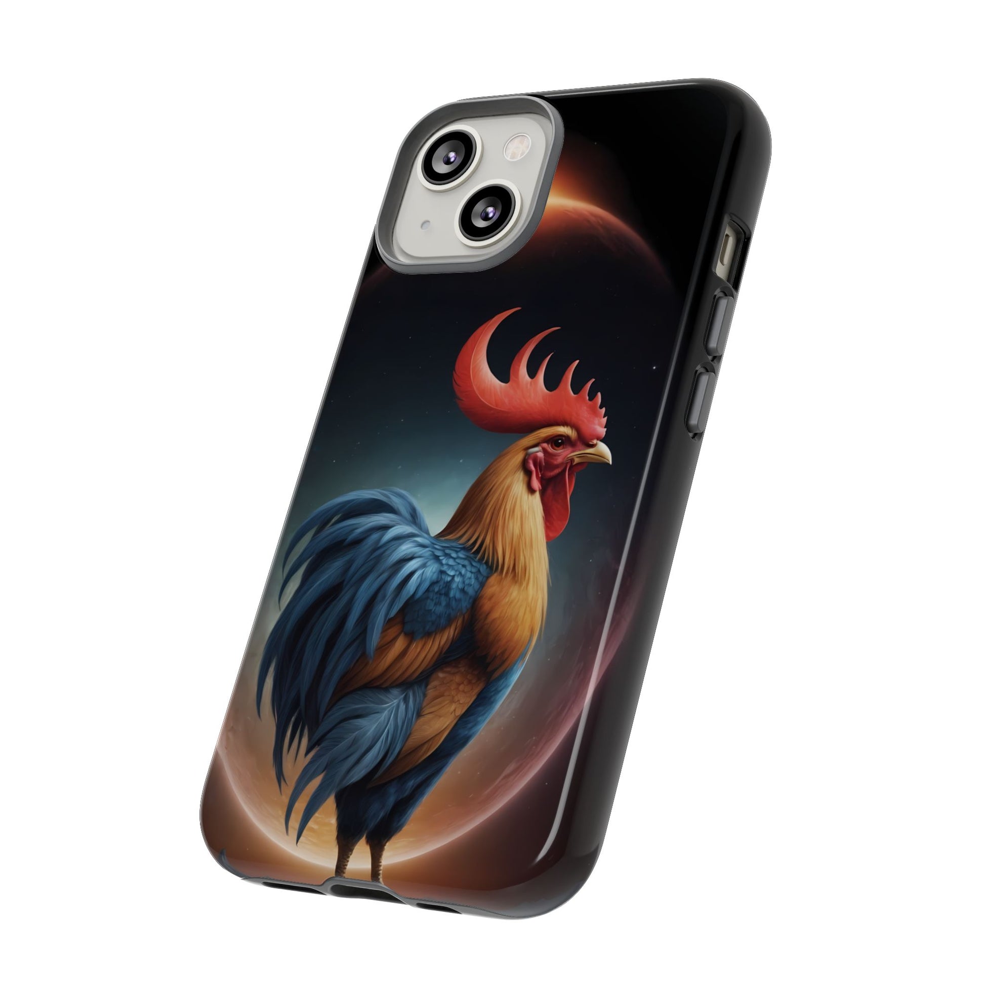 Chinese Zodiac Rooster Custom Phone Case for iPhone 8–16 Pro Max, Pixel 5–8 Pro, Galaxy S10–S24 Ultra - Designed by Thalia