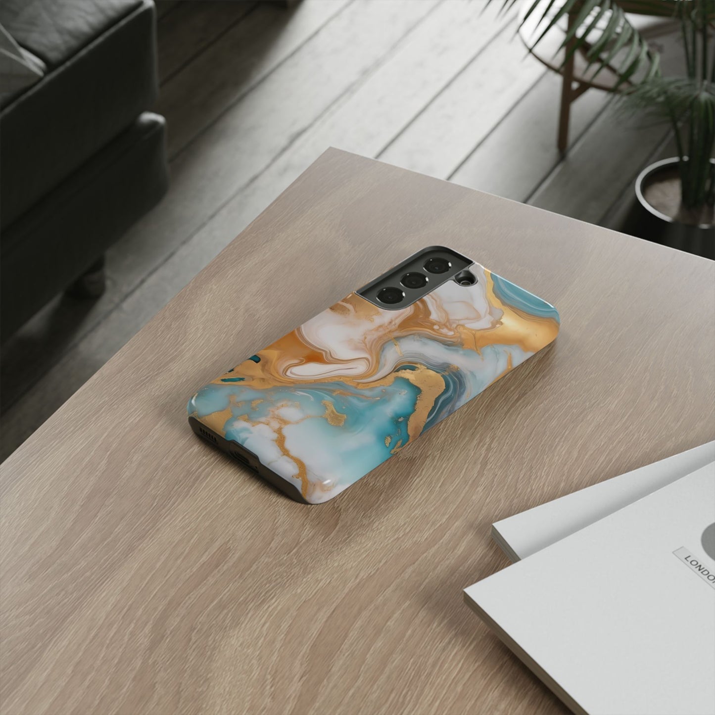 Marble Hues Phone Case for iPhone 8–16 Pro Max, Pixel 5–8 Pro, Galaxy S10–S24 Ultra - Designed by Thalia