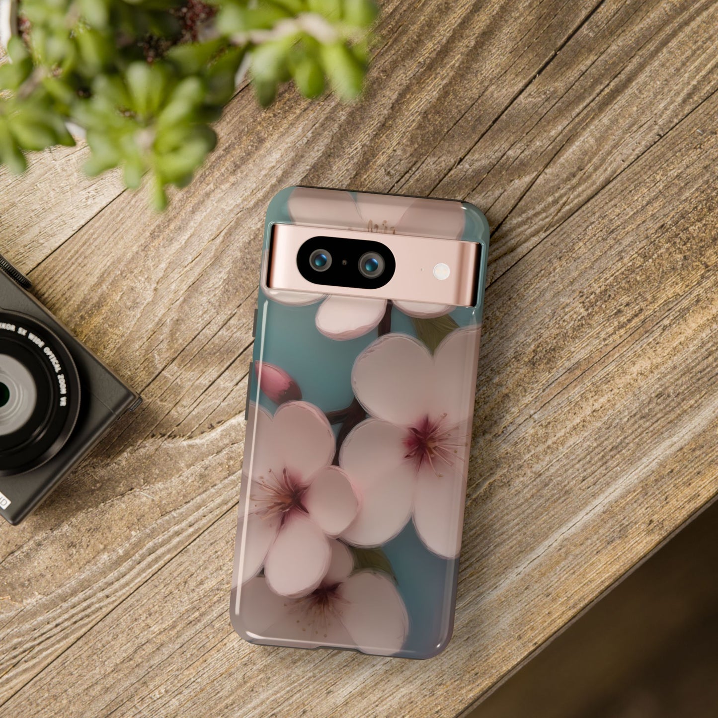 Cherry Blossom Custom Phone Case for Google Pixel 8 Pro, Pixel 8, Pixel 7, Pixel 6 Pro, Pixel 6, Pixel 5 5G - Designed by Thalia