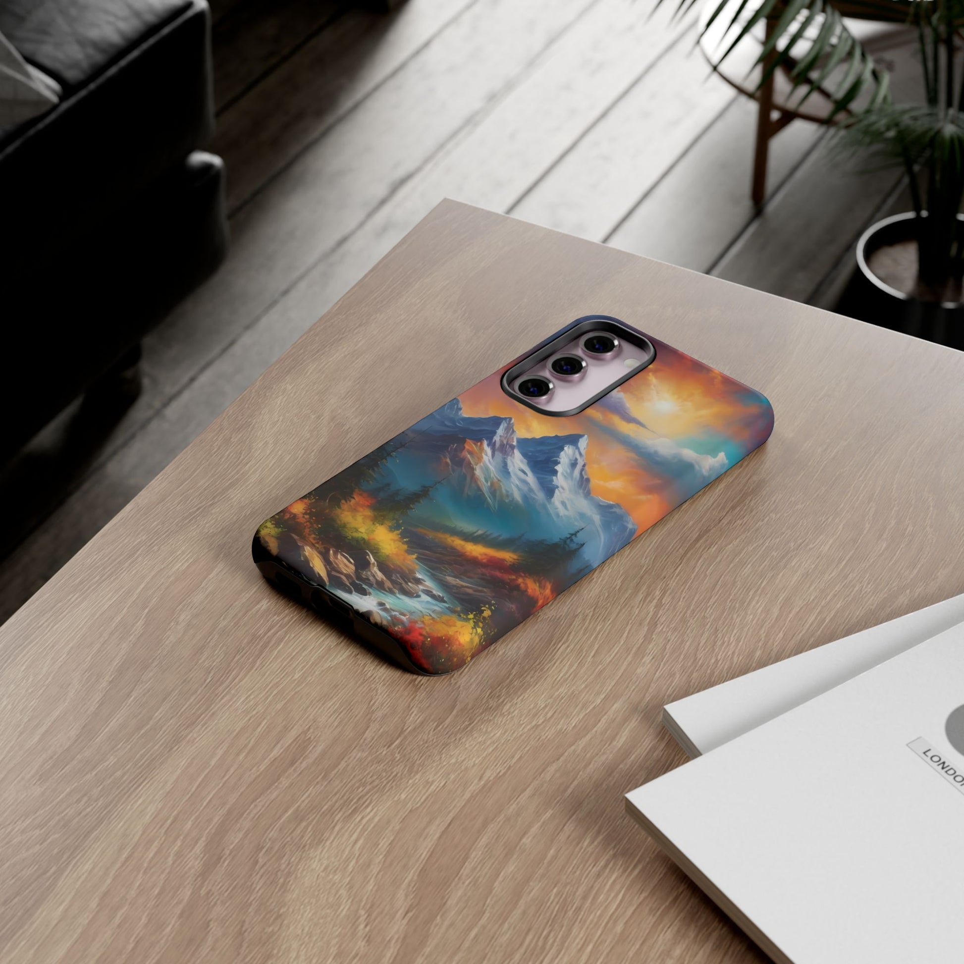 Mystic Mountains Phone Case for iPhone 8–16 Pro Max, Pixel 5–8 Pro, Galaxy S10–S24 Ultra - Designed by Thalia