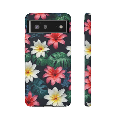 Hawaiian Flowers Phone Case for Google Pixel 8 Pro, Pixel 8, Pixel 7, Pixel 6 Pro, Pixel 6, Pixel 5 5G - Designed by Thalia