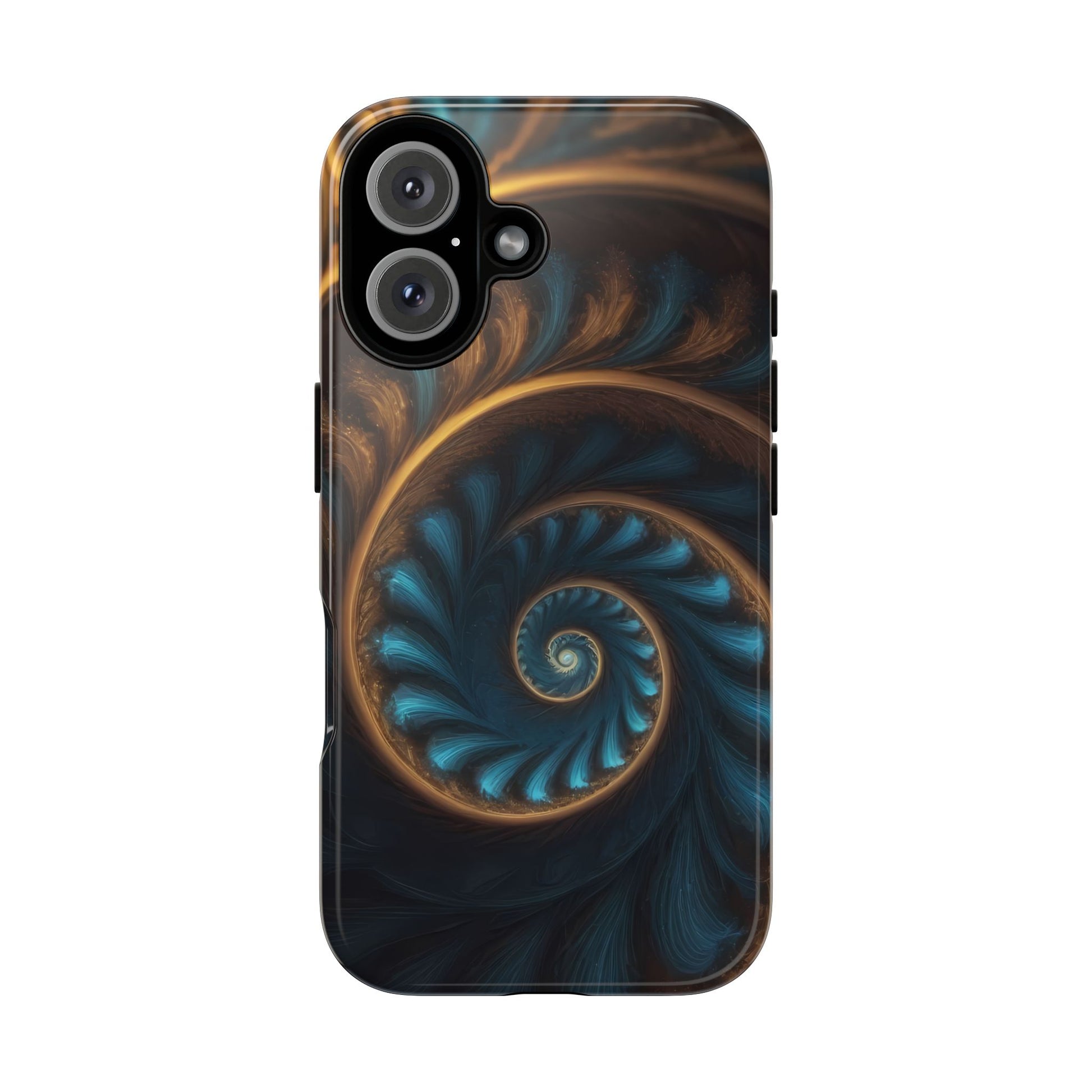 3D Fractal Phone Case for iPhone 8–16 Pro Max, Pixel 5–8 Pro, Galaxy S10–S24 Ultra - Designed by Thalia