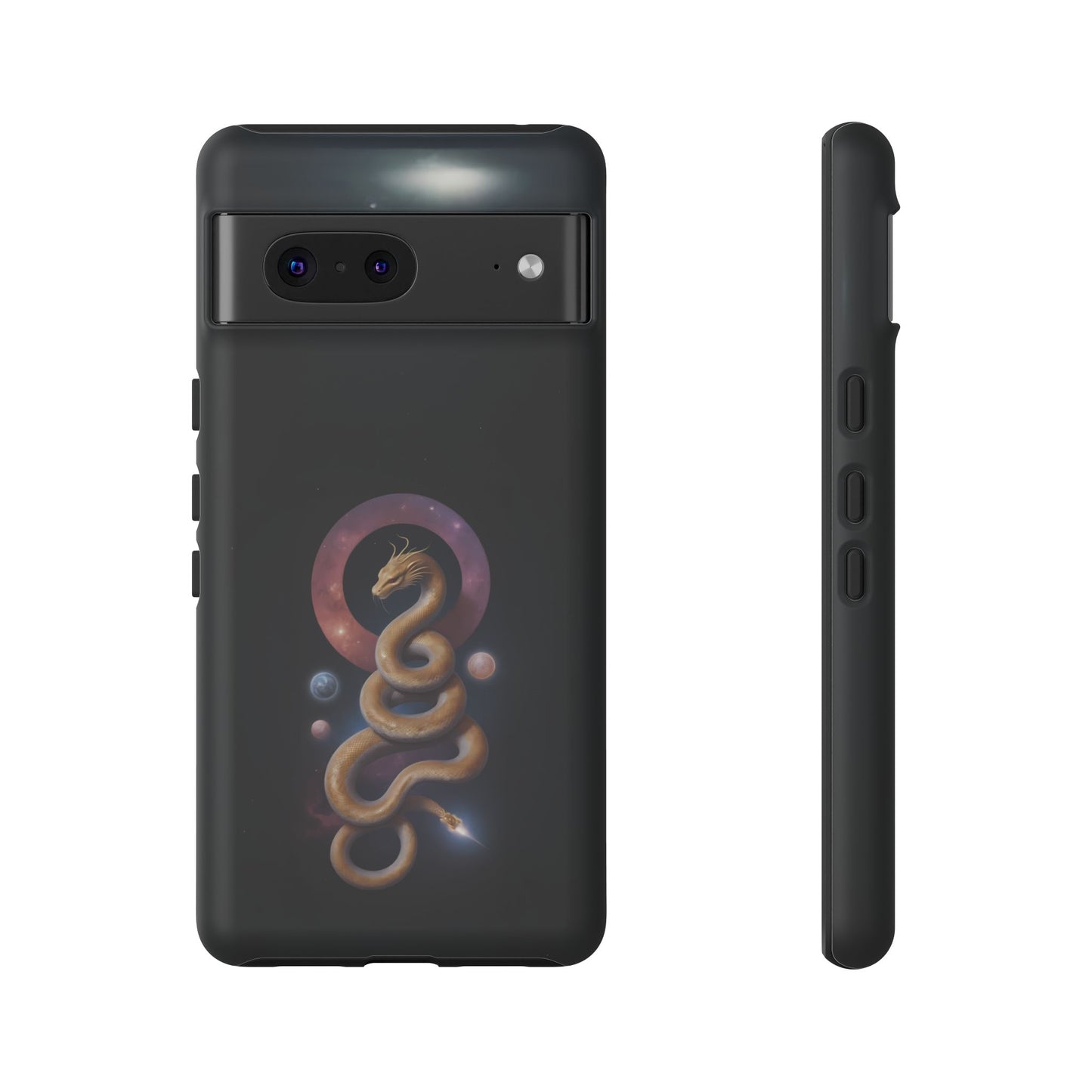 Chinese Zodiac Snake Custom Phone Case for iPhone 8–16 Pro Max, Pixel 5–8 Pro, Galaxy S10–S24 Ultra - Designed by Thalia