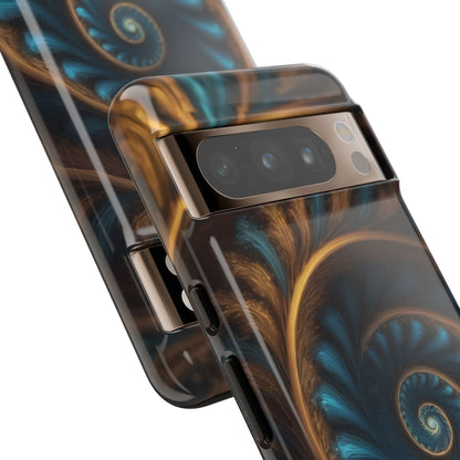 3D Fractal Custom Phone Case for Google Pixel 8 Pro, Pixel 8, Pixel 7, Pixel 6 Pro, Pixel 6, Pixel 5 5G - Designed by Thalia