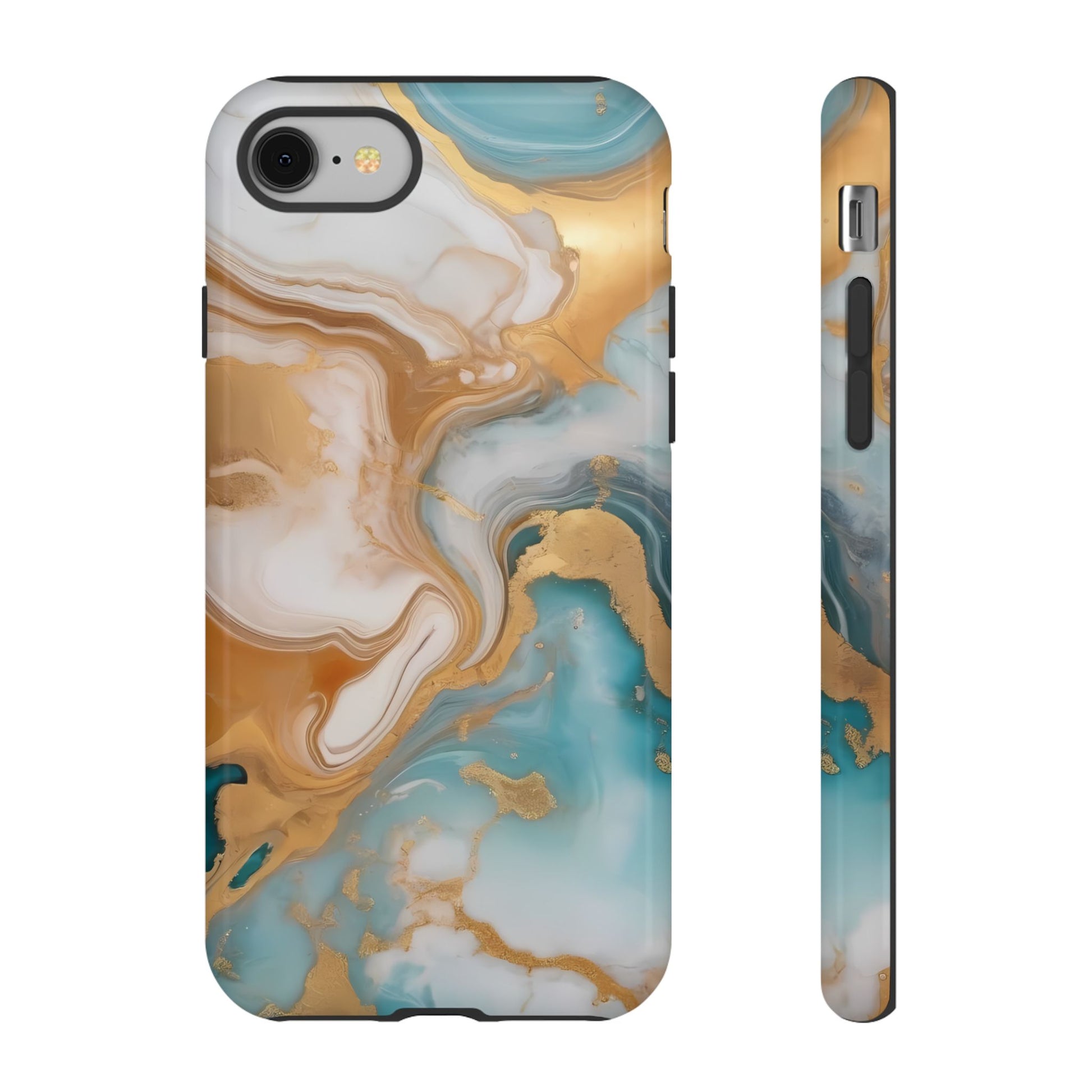 Marble Hues Phone Case for iPhone 8–16 Pro Max, Pixel 5–8 Pro, Galaxy S10–S24 Ultra - Designed by Thalia