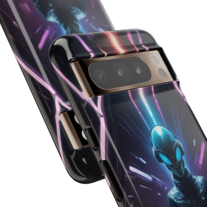 Alien DJ Phone Case for iPhone 8–16 Pro Max, Pixel 5–8 Pro, Galaxy S10–S24 Ultra - Designed by Thalia