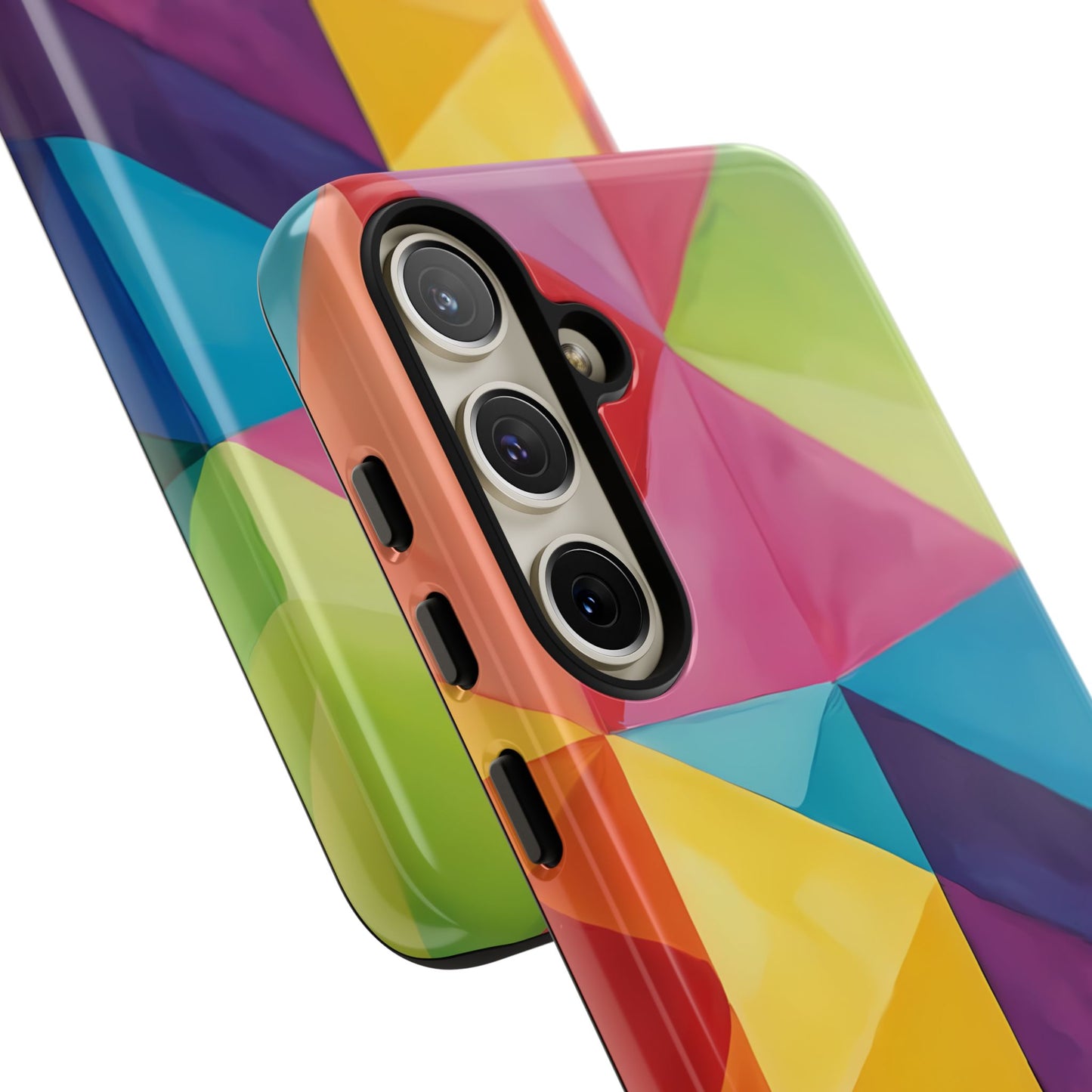 Geometric Play Custom Phone Case for Samsung Galaxy S10–S10 Plus, S20–S20 Ultra, S21, S22, S23, S24 Ultra - Designed by Thalia