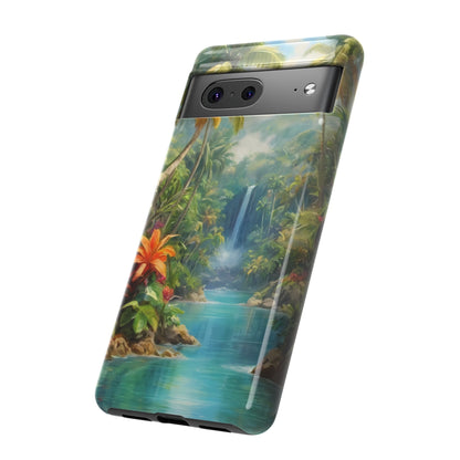 Tropical Paradise Phone Case for iPhone 8–16 Pro Max, Pixel 5–8 Pro, Galaxy S10–S24 Ultra - Designed by Thalia