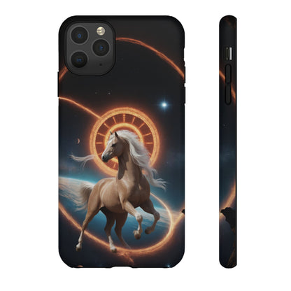 Chinese Zodiac Horse Custom Phone Case for iPhone 8–16 Pro Max, Pixel 5–8 Pro, Galaxy S10–S24 Ultra - Designed by Thalia