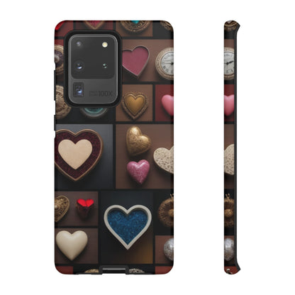 Love Button Custom Phone Case for Samsung Galaxy S10–S10 Plus, S20–S20 Ultra, S21, S22, S23, S24 Ultra - Designed by Thalia