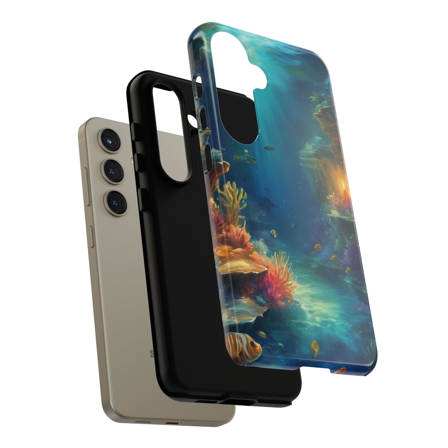 Oceanic Depths Custom Phone Case for Samsung Galaxy S10–S10 Plus, S20–S20 Ultra, S21, S22, S23, S24 Ultra - Designed by Thalia