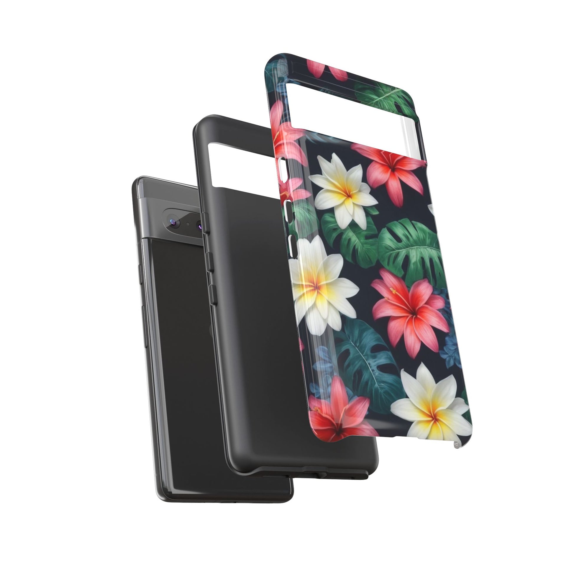 Hawaiian Flowers Phone Case for Google Pixel 8 Pro, Pixel 8, Pixel 7, Pixel 6 Pro, Pixel 6, Pixel 5 5G - Designed by Thalia