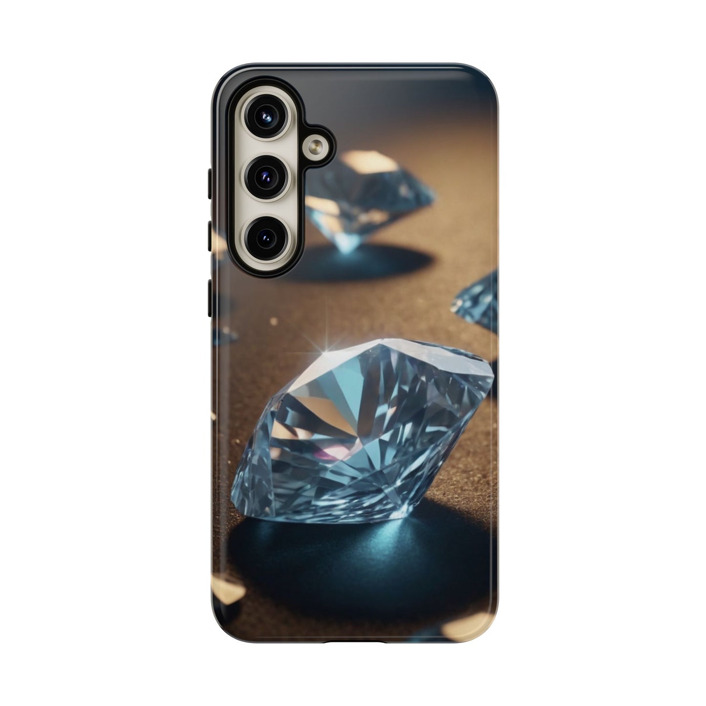 Raining Diamonds Custom Phone Case for Samsung Galaxy S10–S10 Plus, S20–S20 Ultra, S21, S22, S23, S24 Ultra - Designed by Thalia