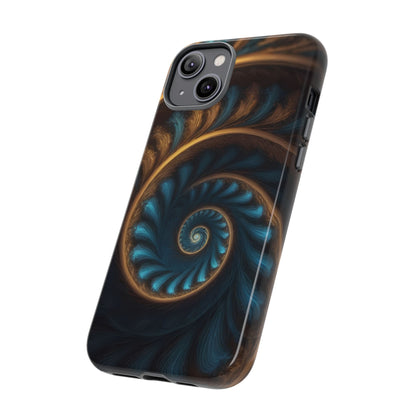 3D Fractal Phone Case for iPhone 8–16 Pro Max, Pixel 5–8 Pro, Galaxy S10–S24 Ultra - Designed by Thalia