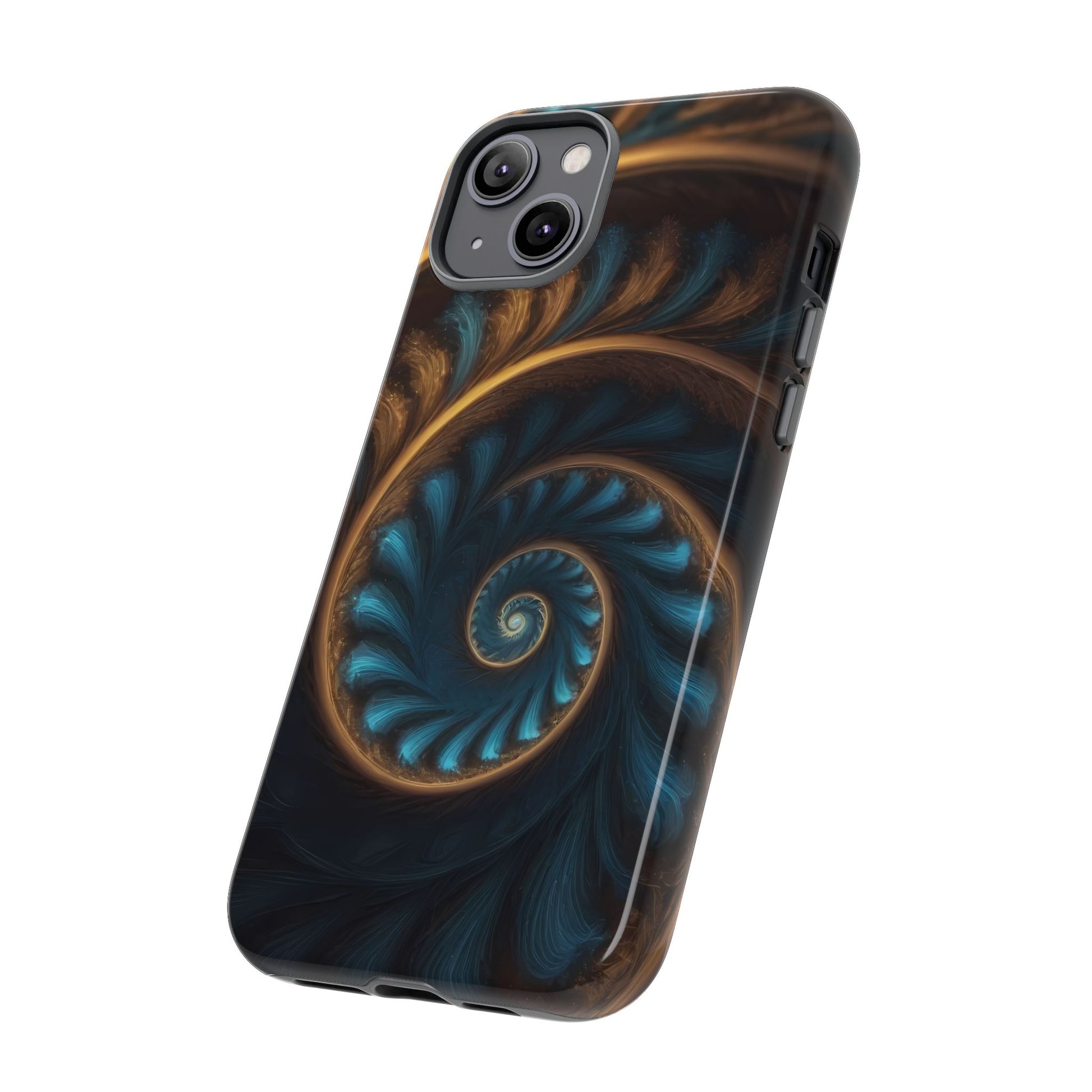 3D Fractal Custom Phone Case for iPhone 8–16 Pro Max, iPhone 8 Plus–13 Mini, XS, XR, X, 11–14 Pro Max - Designed by Thalia