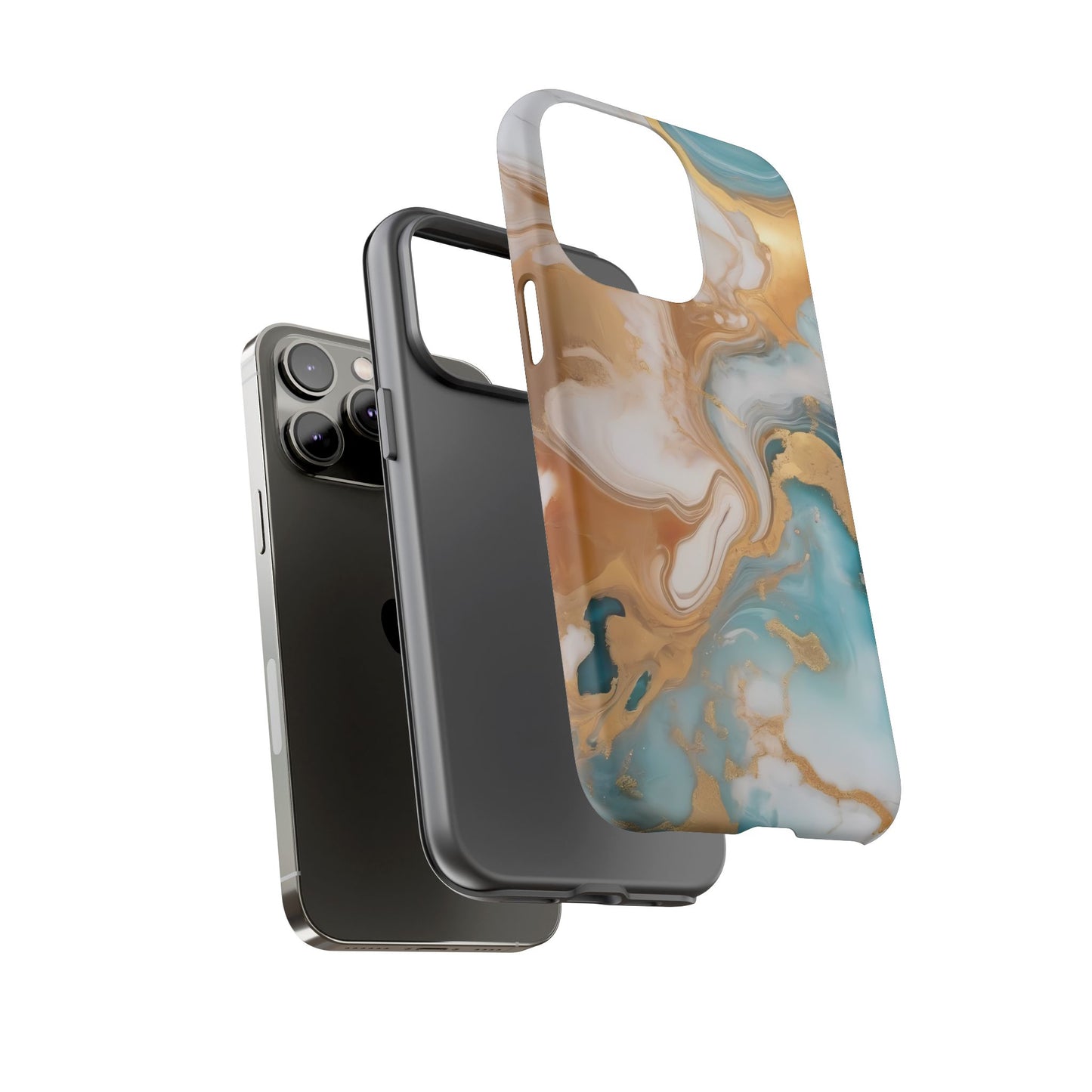 Marble Hues Phone Case for iPhone 8–16 Pro Max, iPhone 8 Plus–13 Mini, iPhone XS–XS Max, iPhone 11–14 Pro Max - Designed by Thalia