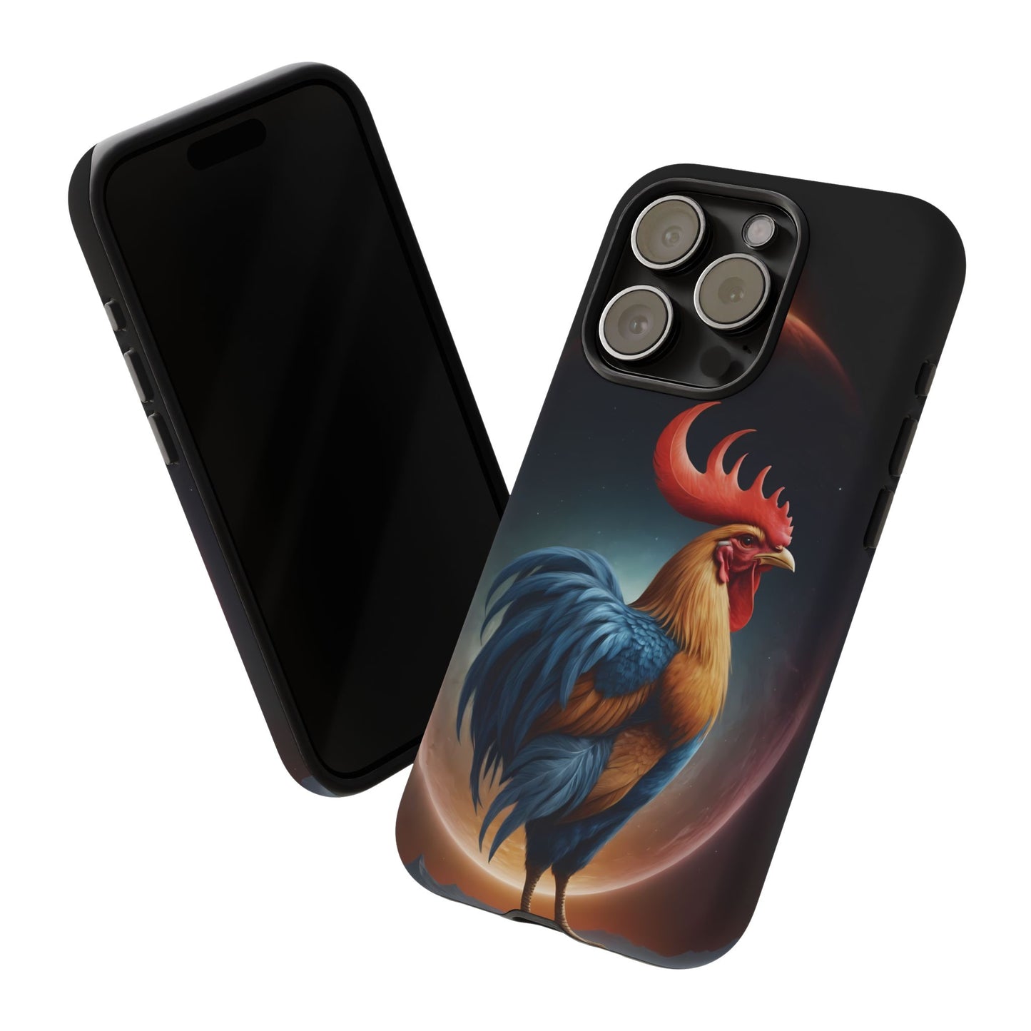 Chinese Zodiac Rooster Custom Phone Case for iPhone 8–16 Pro Max, Pixel 5–8 Pro, Galaxy S10–S24 Ultra - Designed by Thalia